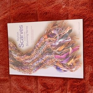 🍁NWOT Stylish Scarves learn to knit book
